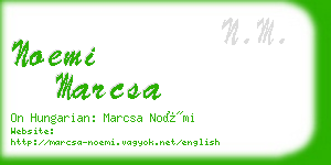 noemi marcsa business card